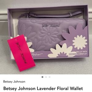 Betsey Johnson Lavender Floral Wallet